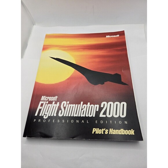 Microsoft Flight Simulator 2000 Professional Edition Book only - Picture 1 of 3